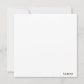 Note Card Vielen Dank mit sechs Tulips Dankeskarte (Rückseite)