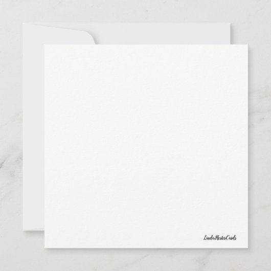 Note Card Vielen Dank mit sechs Tulips Dankeskarte (Rückseite)