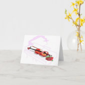 Note Card Violine Rose im Piano Karte (Gelbe Blume)
