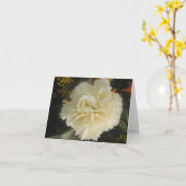 Note Card White Carnation Beauty Karte (Gelbe Blume)