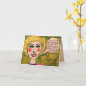 Note card - Wie viel besser wäre das Leben, wenn a Karte (Gelbe Blume)