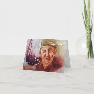 Note Card - "Winemaker Papa" Feiertagskarte