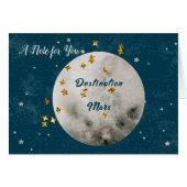 Note Card with Planet Mars (Vorderseite (Horizontal))