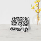 Note Card-Zebra Print Karte (Gelbe Blume)