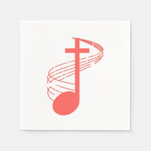Note Cross Clef Church Chorchor Chormusikchor G Serviette