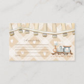 Note for Baby Hearts Watercolor Train Baby Begleitkarte (Vorderseite)