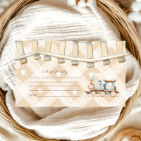 Note for Baby Hearts Watercolor Train Baby