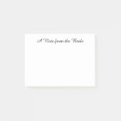 "Note from the Bride" Post-its Post-it Klebezettel (Vorderseite)
