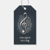 Note für benutzerdefinierten Text Musical Clef Geschenkanhänger (Vorderseite)