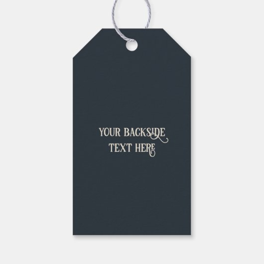 Note für benutzerdefinierten Text Musical Clef Geschenkanhänger (Rückseite)