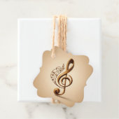 Note für benutzerdefinierten Text Musical Clef Geschenkanhänger (Beispiel)