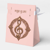 Note für benutzerdefinierten Text Musical Clef Geschenkschachtel (Rückseite)