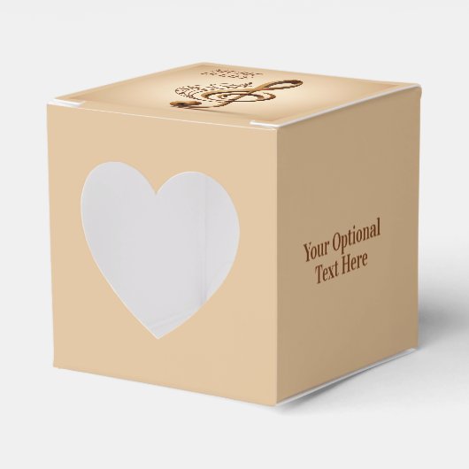 Note für benutzerdefinierten Text Musical Clef Geschenkschachtel (Vorderseite)