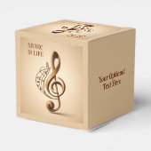 Note für benutzerdefinierten Text Musical Clef Geschenkschachtel (Rückseite)