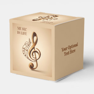 Note für benutzerdefinierten Text Musical Clef Geschenkschachtel