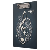 Note für benutzerdefinierten Text Musical Clef Klemmbrett (Links)