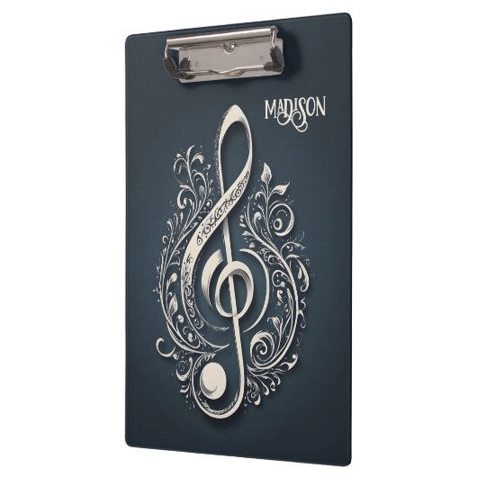 Note für benutzerdefinierten Text Musical Clef Klemmbrett (Links)