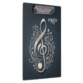 Note für benutzerdefinierten Text Musical Clef Klemmbrett (Rechts)