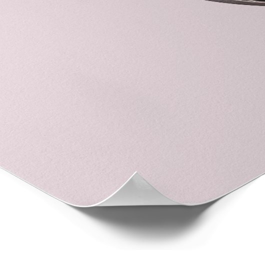 Note für benutzerdefinierten Text Musical Clef Poster (Ecke)