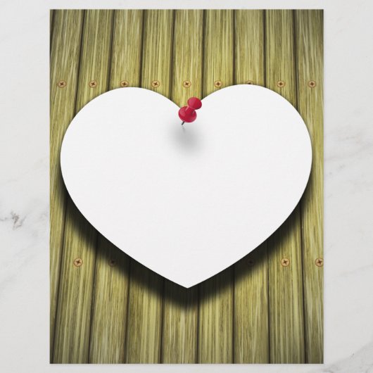 Note Heart - Letterhead Stationery (Vorderseite)