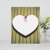 Note Heart - Letterhead Stationery (Stehend Vorderseite)