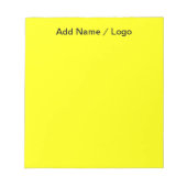 Note is Me Bold Yellow Notepad Notizblock (Vorderseite)