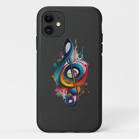 Note Musik Case-Mate iPhone Hülle (Rückseite)