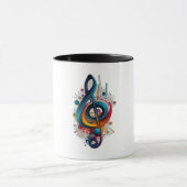 Note Musik Tasse (Zentrum)