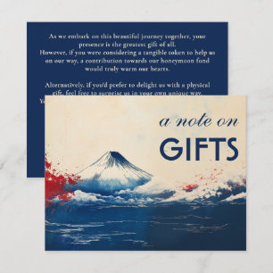 Note on GIFTS Japonesque Harmony with Fuji Begleitkarte