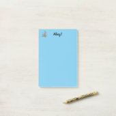 Note Pad - Ahoy with Gray Anchor Post-it Klebezettel (Auf Schreibtisch)