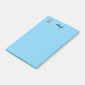 Note Pad - Ahoy with Gray Anchor Post-it Klebezettel (angewinkelt)