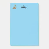 Note Pad - Ahoy with Gray Anchor Post-it Klebezettel (Vorderseite)