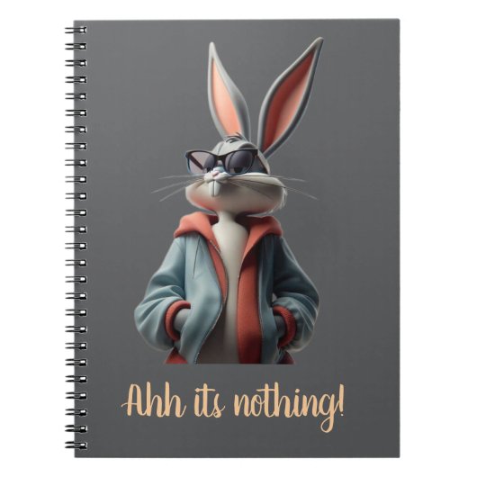 Note pad Bunny Design elegant stilvoll Notizblock (Vorderseite)