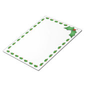 Note Pad Christmas Holly Notizblock (angewinkelt)