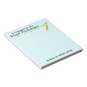 Note Pad des Psychologen Notizblock (angewinkelt)