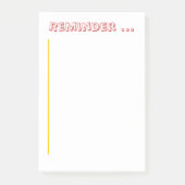 Note Pad - Erinnerung Notizblock (Vorderseite)
