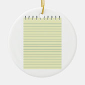 Note Pad Keramik Ornament (Vorne)