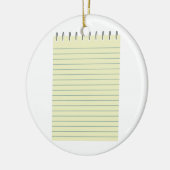 Note Pad Keramik Ornament (Links)