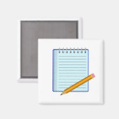 Note Pad Magnet (Vorderseite/Rückseite)