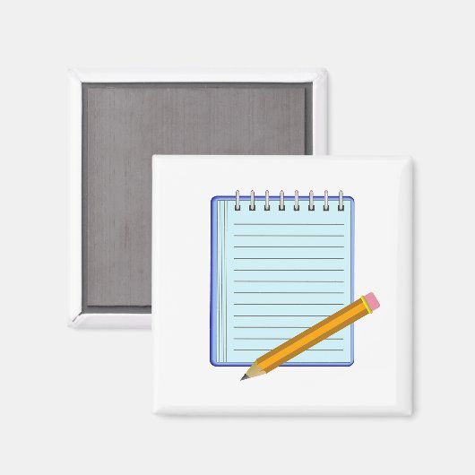 Note Pad Magnet (Vorderseite/Rückseite)