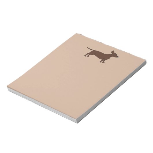 Note Pad mit Dackel Header Notizblock (Rotiert)
