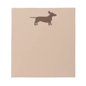 Note Pad mit Dackel Header Notizblock (Vorderseite)