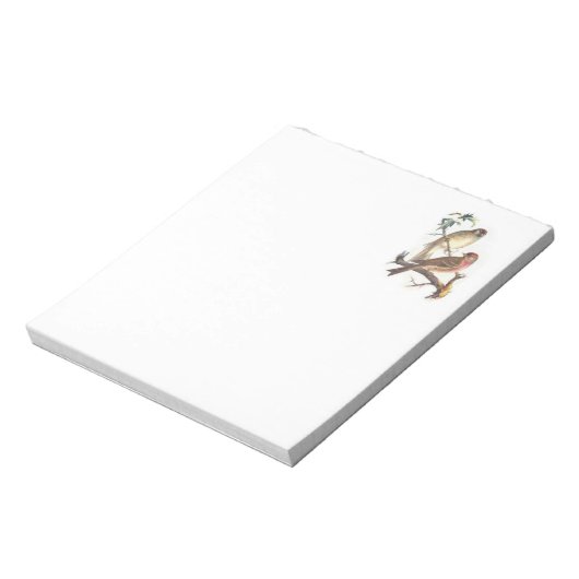 Note Pad mit schönen Vögeln Notizblock (Rotiert)