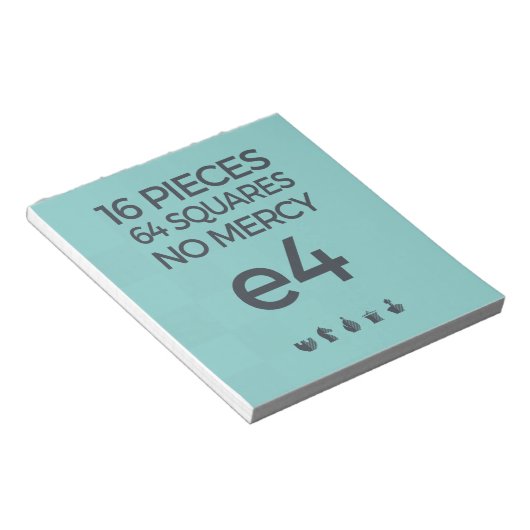 Note Pad: No Mercy Notizblock (angewinkelt)