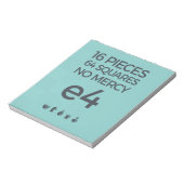 Note Pad: No Mercy Notizblock (Rotiert)