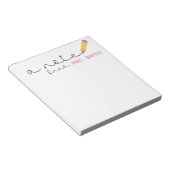 Note Pad, Teacher Gift Notizblock (angewinkelt)