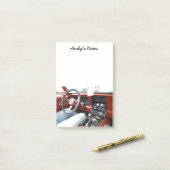 Note Pad with 1981 Corvette Car Interior Post-it Klebezettel (Auf Schreibtisch)