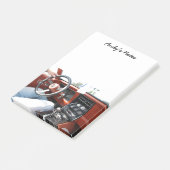 Note Pad with 1981 Corvette Car Interior Post-it Klebezettel (angewinkelt)