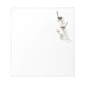 Note Pad with Blue Wrens Notizblock (Vorderseite)