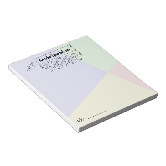 Note Pad with Kid Banner Notizblock (angewinkelt)